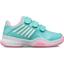 K-Swiss Kids Court Express Strap Omni Tennis Shoes - Aruba Blue/Pink - thumbnail image 1