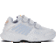 K-Swiss Kids Court Express Strap Omni Tennis Shoes - White/Silver - thumbnail image 1
