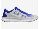 Nike Mens Free 5.0+ Breathe Running Shoes - Hyper Blue/White/Platinum - thumbnail image 1