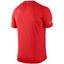 Nike Mens Printed Miler Shirt - Red - thumbnail image 2