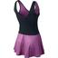 Nike Womens Serena Oz Open Dress - Red Violet/Black - thumbnail image 2