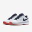 Nike Womens Air Vapor Advantage Tennis Shoe - White/Blue/Red - thumbnail image 5