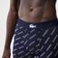 Lacoste Mens Stretch Cotton Trunks (3 Pack) - Navy/Grey Chine - thumbnail image 5