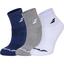 Babolat Quarter Socks (3 Pairs) - Blue/Grey/White - thumbnail image 1