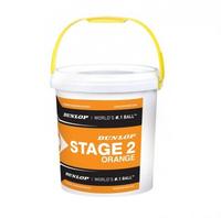 Dunlop Stage 2 Mini Orange Junior Tennis Ball Bucket (5 Dozen)