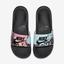 Nike Womens Benassi Just Do It Flip Flops - Black/Glow/Pink - thumbnail image 4