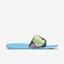Nike Womens Benassi Just Do It Flip Flops - Blue/Raisin/Mint - thumbnail image 2