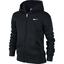 Nike Boys YA76 Brushed Fleece Full-Zip Hoodie - Black - thumbnail image 1