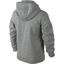 Nike Boys YA76 Brushed Fleece Full-Zip Hoodie - Dark Grey Heather - thumbnail image 2