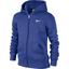 Nike Boys YA76 Brushed Fleece Full-Zip Hoodie - Game Royal Blue - thumbnail image 1