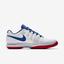 Nike Mens Zoom Vapor 9.5 Tour Tennis Shoes - White/Blue/Red - thumbnail image 3
