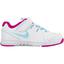 Nike Little Girls Vapor Court Tennis Shoes - White/Vivid Pink - thumbnail image 1