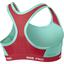 Nike Girls Pro Allover Print Sports Bra - Artisan Teal/Daring Red - thumbnail image 2
