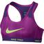 Nike Girls Pro Allover Print Sports Bra - Fuchsia Flash/Court Purple - thumbnail image 1