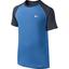 Nike Boys Miler Running SS Crew - Light Photo Blue/Obsidian - thumbnail image 1