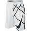 Nike Boys 8 Inch Court GFX Shorts - White/Black - thumbnail image 1