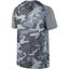 Nike Mens Vapor Dri-FIT Short Sleeve Shirt - Cool Grey/Camo - thumbnail image 2