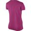 Nike Womens Dri-FIT Contour Short Sleeve Top - Vivid Pink - thumbnail image 2