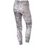 Nike Womens Club Printed Cropped Leggings - Fuchsia Glow/Black - thumbnail image 2