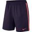 Nike Mens Court 7" Tennis Shorts - Purple/Bright Mango - thumbnail image 1