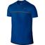 Nike Mens Challenger Crew Neck Tennis Shirt - Blue Jay - thumbnail image 1