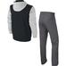 Nike Mens Full Zip Hooded Tracksuit - Black/Grey - thumbnail image 2