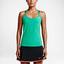 Nike Womens Premier Tank Top - Radiant Emerald/White - thumbnail image 2