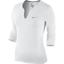 Nike Womens Pure Long-Sleeve Top - White - thumbnail image 1