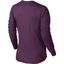 Nike Womens Miler Long Sleeve Running Top - Mulberry - thumbnail image 2