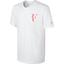 Nike Mens Premier RF V-Neck T-Shirt - White/Hot Lava - thumbnail image 1