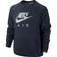 Nike Air Boys Brushed Fleece Flash Crew Sweatshirt - Navy - thumbnail image 1