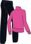 Nike Girls Graphic Block Tracksuit - Pink Pow/Black - thumbnail image 2