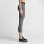 Nike Womens Pro Cool Capri - Charcoal Grey - thumbnail image 2