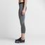 Nike Womens Pro Cool Capri - Charcoal Grey - thumbnail image 3