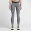 Nike Womens Pro Training Tights - Charcoal Grey - thumbnail image 1