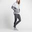 Nike Womens Leg-A-See Tights - Charcoal Grey - thumbnail image 5