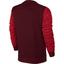 Nike Mens Air Hybrid Fleece Crew Long Sleeve Top - Red - thumbnail image 2