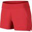Nike Womens Baseline Tennis Shorts - Light Crimson Red - thumbnail image 1