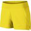 Nike Womens Baseline Tennis Shorts - Opti Yellow - thumbnail image 1