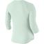 Nike Womens Pure Long-Sleeve 'V' Top - Barely Green/White - thumbnail image 2