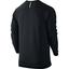 Nike Mens Court Crew Long Sleeve Top - Black - thumbnail image 2