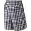 Nike Mens Court Plaid 9 Inch Tennis Shorts - Black/White - thumbnail image 2