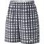 Nike Mens Court Plaid 9 Inch Tennis Shorts - Black/White - thumbnail image 1