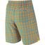 Nike Mens Court Plaid 9 Inch Tennis Shorts - Orange/Blue - thumbnail image 2