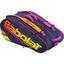 Babolat Pure Aero Rafa 12 Racket Bag - Black/Orange/Purple - thumbnail image 1