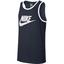 Nike Mens Sportswear Ace Logo Tank Top - Obsidian/White - thumbnail image 1