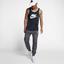 Nike Mens Sportswear Ace Logo Tank Top - Obsidian/White - thumbnail image 5