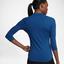 Nike Womens Dry 3/4 Sleeve Tennis Top - Blue Jay - thumbnail image 5