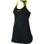 Nike Womens Dry Slam Dress - Black/Volt - thumbnail image 1