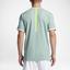 Nike Mens Dry RF Top - Cannon/Electric Green - thumbnail image 6